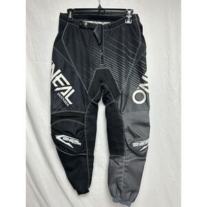 O'Neal Element Series Motocross Pants Adult 30 Black Gray Off Road Racing MX